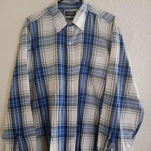 Mens Button Down Long Sleeved Shirt sz 2XL by Chaps - Picture 1 of 4